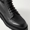 Suede-Trimmed Full-Grain Leather Boots - CU Suede-Trimmed Full-Grain Leather Boots - CU