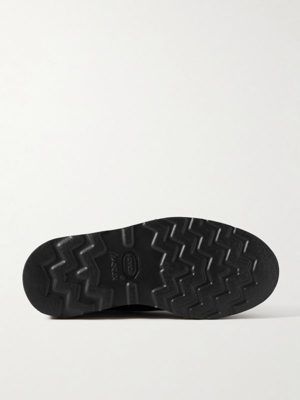 Suede-Trimmed Full-Grain Leather Boots - E1 Suede-Trimmed Full-Grain Leather Boots - E1