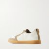 Repton Textured-Leather and Deerskin Sneakers - BK Repton Textured-Leather and Deerskin Sneakers - BK