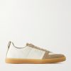 Repton Textured-Leather and Deerskin Sneakers Repton Textured-Leather and Deerskin Sneakers