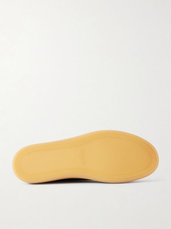 Repton Textured-Leather and Deerskin Sneakers - E1