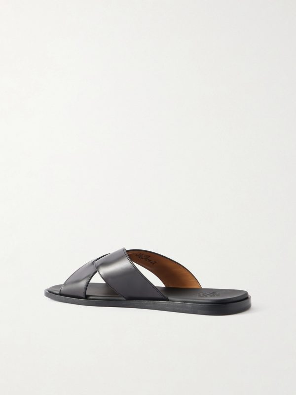 Ockley Leather Slides - BK Ockley Leather Slides - BK