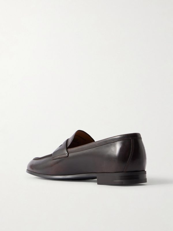 Milton Leather Penny Loafers - BK