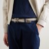 Suede-Trimmed Woven Cord Belt - FR Suede-Trimmed Woven Cord Belt - FR