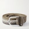 Suede-Trimmed Woven Cord Belt Suede-Trimmed Woven Cord Belt