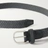 3cm Leather-Trimmed Woven Belt - E1 3cm Leather-Trimmed Woven Belt - E1