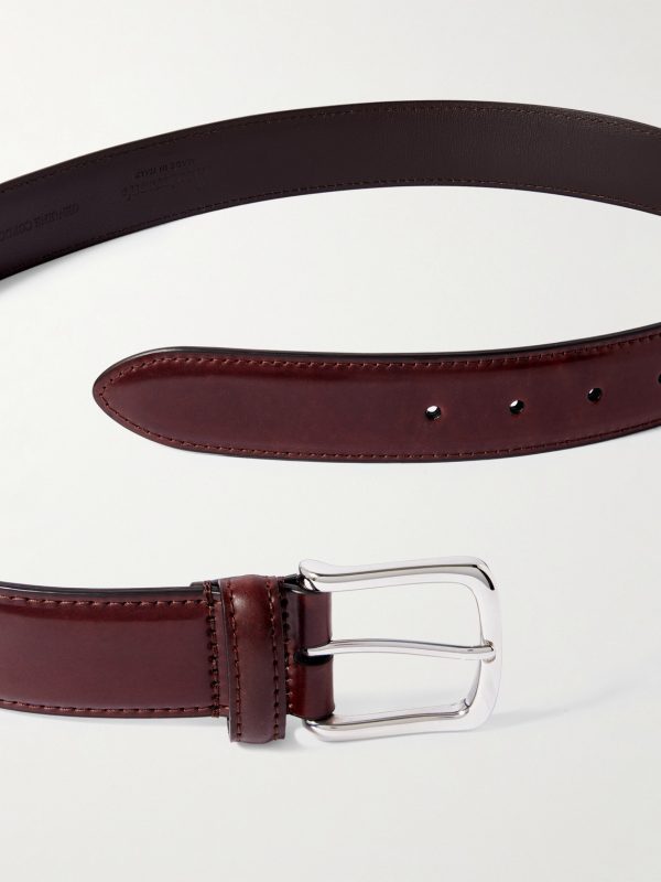 4cm Polished Leather Belt - E1