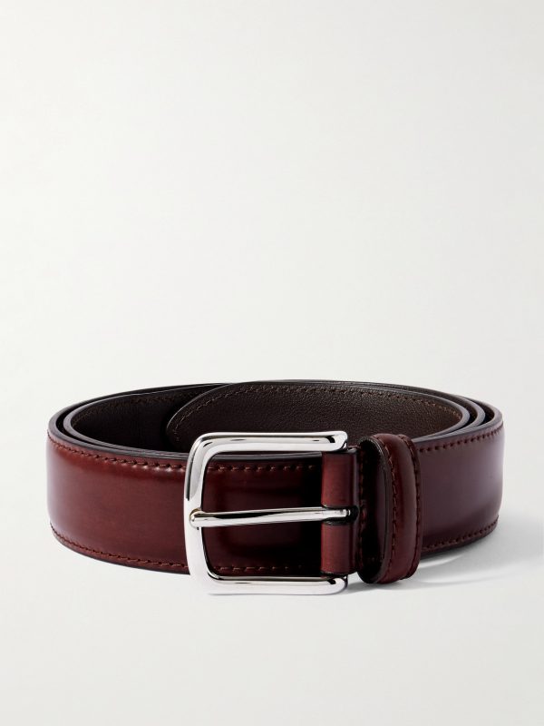 4cm Polished Leather Belt