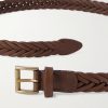 2.5cm Woven Leather Belt - E1