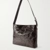 Ukanda Crinkled Leather Tote - BK Ukanda Crinkled Leather Tote - BK