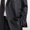 Double-Breasted Checked Virgin Suit Jacket - CU