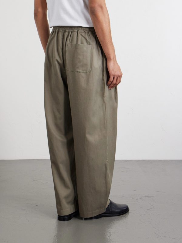 Wewa Wide-Leg Lyocell, Cotton Linen-Blend Trousers - BK Wewa Wide-Leg Lyocell, Cotton Linen-Blend Trousers - BK