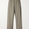 Wewa Wide-Leg Lyocell, Cotton Linen-Blend Trousers Wewa Wide-Leg Lyocell, Cotton Linen-Blend Trousers