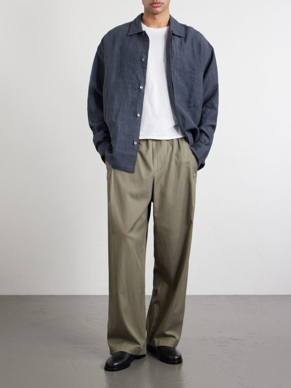 Wewa Wide-Leg Lyocell, Cotton Linen-Blend Trousers - OU Wewa Wide-Leg Lyocell, Cotton Linen-Blend Trousers - OU