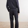 Samurai Straight-Leg Striped Cotton and Linen-Blend Trousers - BK