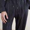 Samurai Straight-Leg Striped Cotton and Linen-Blend Trousers - CU