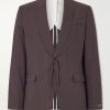 Shinji Shawl-Collar Linen Suit Jacket Shinji Shawl-Collar Linen Suit Jacket