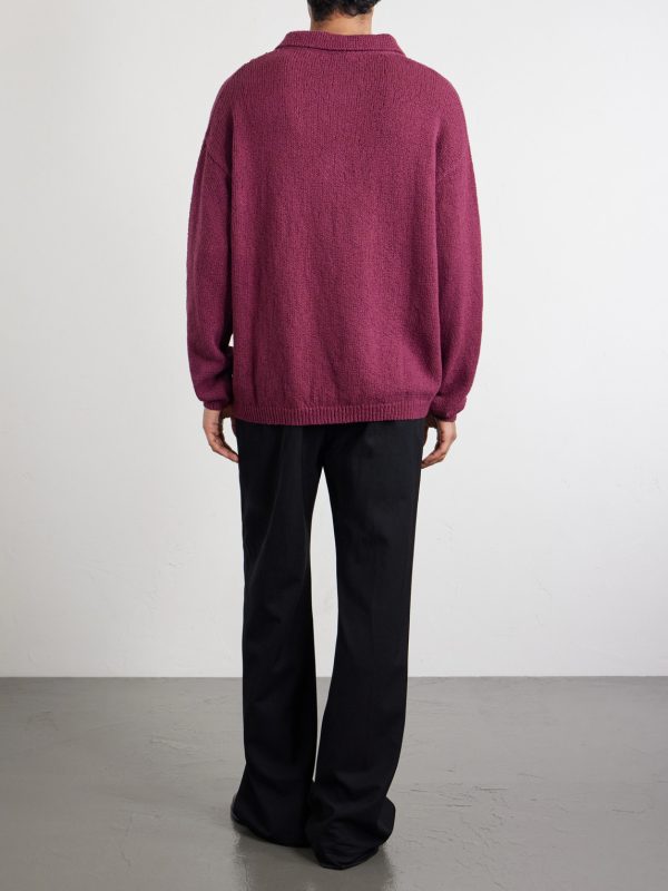Marabou Organic Cotton-Bouclé Polo Sweater - BK