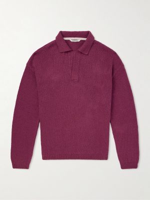 Marabou Organic Cotton-Bouclé Polo Sweater