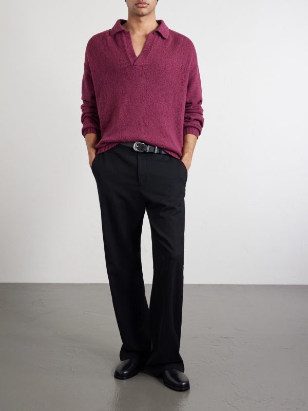 Marabou Organic Cotton-Bouclé Polo Sweater - OU