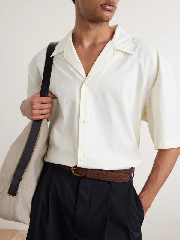 Samata Camp-Collar Organic Cotton-Poplin Shirt - CU