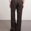 Linen Tailored Wide Trousers - BK Linen Tailored Wide Trousers - BK