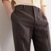 Linen Tailored Wide Trousers - E1 Linen Tailored Wide Trousers - E1