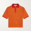 Open-Knit Organic Cotton and Linen-Blend Polo Shirt Open-Knit Organic Cotton and Linen-Blend Polo Shirt