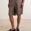 Saleh Straight-Leg Cotton and Linen-Blend Drawstring Shorts - FR Saleh Straight-Leg Cotton and Linen-Blend Drawstring Shorts - FR