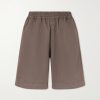 Saleh Straight-Leg Cotton and Linen-Blend Drawstring Shorts Saleh Straight-Leg Cotton and Linen-Blend Drawstring Shorts