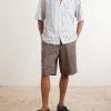 Saleh Straight-Leg Cotton and Linen-Blend Drawstring Shorts - OU Saleh Straight-Leg Cotton and Linen-Blend Drawstring Shorts - OU