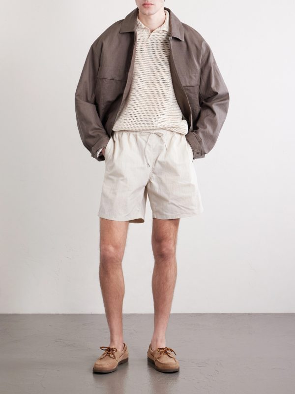 Volta Straight-Leg Cotton-Blend Ripstop Shorts - OU Volta Straight-Leg Cotton-Blend Ripstop Shorts - OU