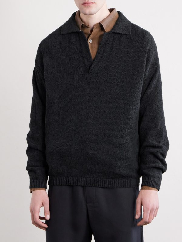 Marabou Knitted Organic Cotton Polo Shirt - FR