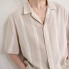 Samata Striped Cotton and Linen-Blend Shirt - CU Samata Striped Cotton and Linen-Blend Shirt - CU