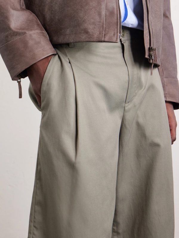 Juno Straight-Leg Pleated Lyocell, Cotton and Linen-Blend Shorts - E1 Juno Straight-Leg Pleated Lyocell, Cotton and Linen-Blend Shorts - E1