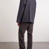 Matara Cropped Pinstriped Cotton and Linen-Blend Overshirt - BK Matara Cropped Pinstriped Cotton and Linen-Blend Overshirt - BK