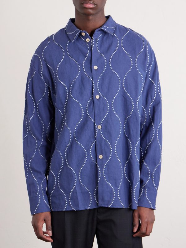 Pino Embroidered Cotton Shirt - FR Pino Embroidered Cotton Shirt - FR