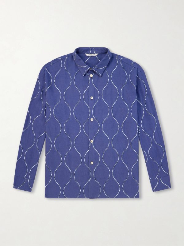 Pino Embroidered Cotton Shirt Pino Embroidered Cotton Shirt