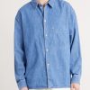 Gusto Cotton-Blend Denim Shirt - FR Gusto Cotton-Blend Denim Shirt - FR