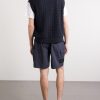 Tembe Cable-Knit Cotton Vest - BK