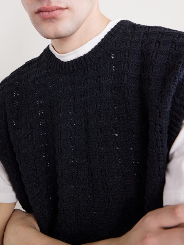 Tembe Cable-Knit Cotton Vest - CU