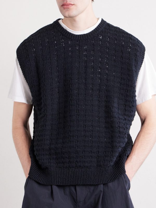 Tembe Cable-Knit Cotton Vest - FR