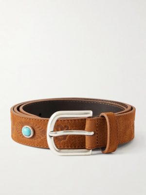 3cm Kanua Embellished Nubuck Belt 3cm Kanua Embellished Nubuck Belt