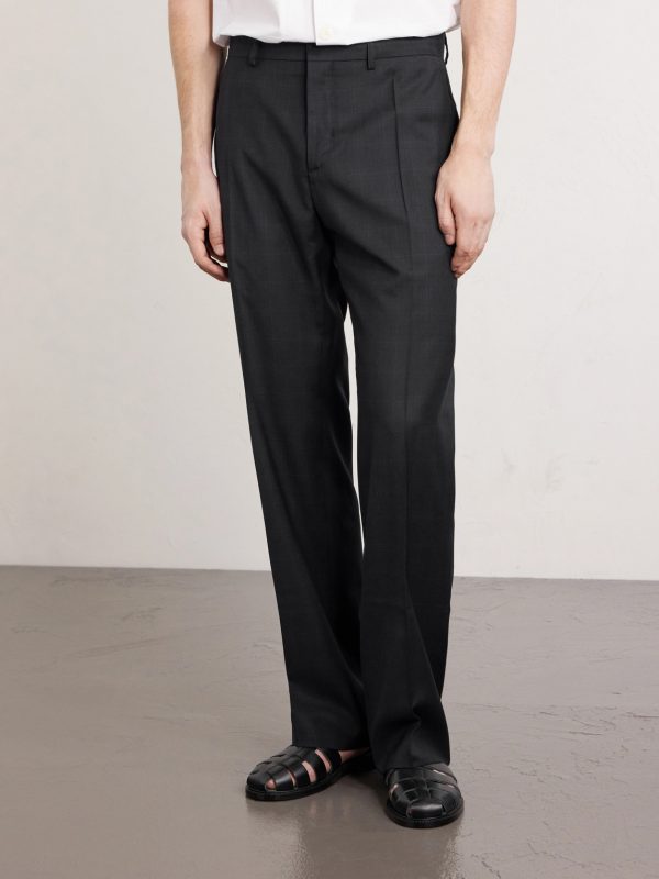 Virgin Wool Tailored Wide Trousers - FR Virgin Wool Tailored Wide Trousers - FR