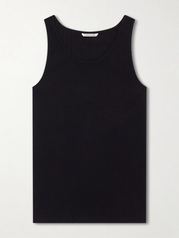 Tomaso Ribbed Stretch-Cotton Jersey Tank Top Tomaso Ribbed Stretch-Cotton Jersey Tank Top