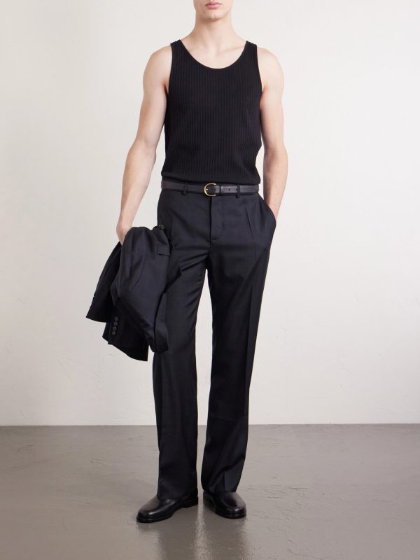 Tomaso Ribbed Stretch-Cotton Jersey Tank Top - OU Tomaso Ribbed Stretch-Cotton Jersey Tank Top - OU