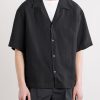 Samata Camp-Collar Linen Shirt - FR Samata Camp-Collar Linen Shirt - FR