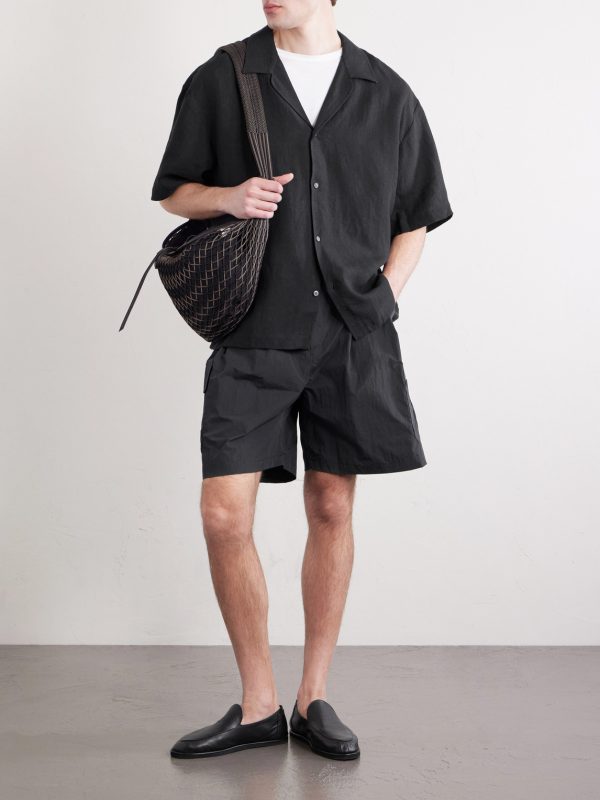 Samata Camp-Collar Linen Shirt - OU Samata Camp-Collar Linen Shirt - OU