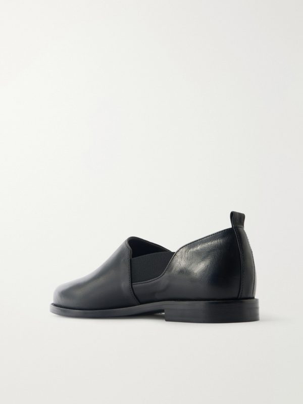 Fano Leather Slippers - BK Fano Leather Slippers - BK