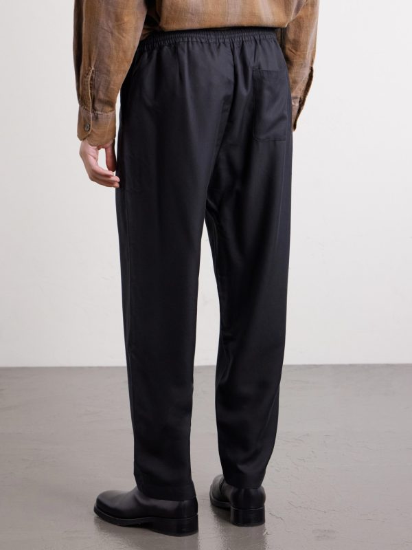 Banasa Straight-Leg Lyocell Trousers - BK Banasa Straight-Leg Lyocell Trousers - BK